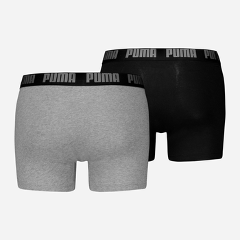 Набор трусов боксеров мужских хлопковых Puma Men Everyday Basic Boxer 2P 93832003 L Mid Grey/Black (8720245555999) 