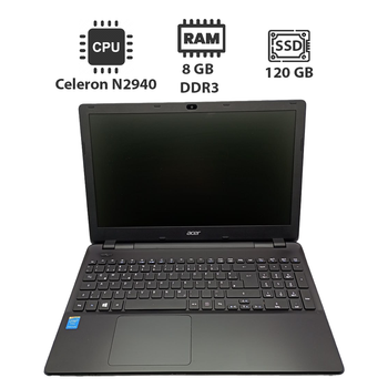 Ноутбук Acer Aspire ES1-711ss / 17.3" (1600x900) TN / Intel Celeron N2940 (4 ядра по 1.83 - 2.25 GHz) / 8 GB DDR3 / 120 GB SSD / Intel HD Graphics / WebCam б/в