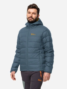 Пуховик мужской Jack Wolfskin Ather Down Hoody M 1207671_C0412 L Синий (4064886342759)