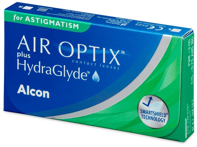 Контактные линзы Alcon AirOptix plus HydraGlyde for Astigmatism на 1 месяц -9/5/ -0.75/70 3 шт.