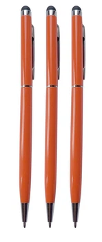Стилус с шариковой ручкой S0524 для емкостных экранов комплект 3 шт Orange