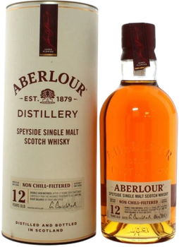 Виски односолодовый Aberlour Non Chill Filtered 12 лет выдержки 0.7 л 48% в тубусе (5000299298282)