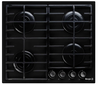 Варочная поверхность газовая BORGIO 6190-17 (Black Glass) FFD