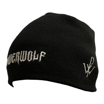 Шапка бини с вышивкой Talisman POWERWOLF Logo Черный (SHBV028)