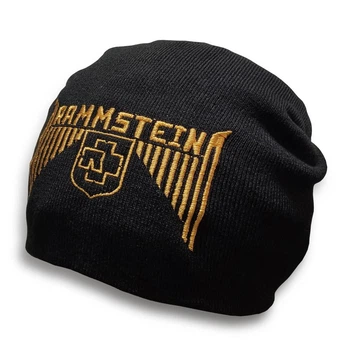 Шапка бини с вышивкой Talisman RAMMSTEIN крылья Черный (SHBV030)