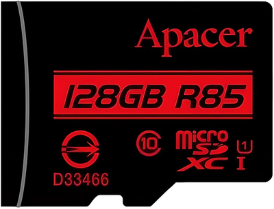 Карта памяти Apacer 128GB microSDXC class 10 UHS-I (AP128GMCSX10U5-RA)