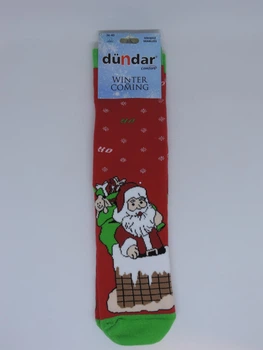 Жіночі новорічні шкарпетки Dundar "Санта" р.36-40