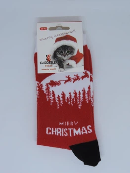 Жіночі новорічні шкарпетки "Merry Christmas" Kardesler р.36-40