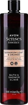Эликсир для ванны и душа "Лист герани и апельсин" - Avon Senses Essence Geranium Leaf & Orange Bath & Shower Elixir 500ml (1174530-1566713-2)