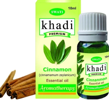 Чиста ефірна олія "Кориця" - Khadi Swati Premium Pure 100% Essential Oil Cinnamon 10ml.