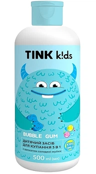 Детское средство для купания 3 в 1 "Bubble Gum" - Tink Kids 500ml (1406325-24886997)