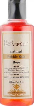 Натуральная успокаивающая аюрведическая пена для ванн "Роза" - Khadi Organique Rose Bubble Bath 210ml (1194616-1327035285-2)