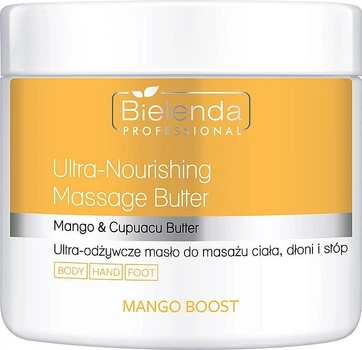 Ультрапитательное масло для массажа тела, рук и ног - Bielenda Professional Mango Boost Ultra-Nourishing Massage Butter 500ml (1224923-813336658-2)