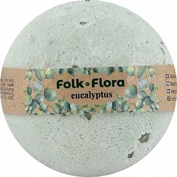 Бомбочка для ванны "Эвкалипт" - Folk&Flora Bath Bombs 130g (130g) (1160153-1547740-2)