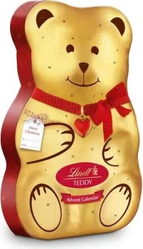 Адвент календарь со сладостями Lindt 3D TEDDY Advent Большой Рождественский мишка Тедди 150 g
