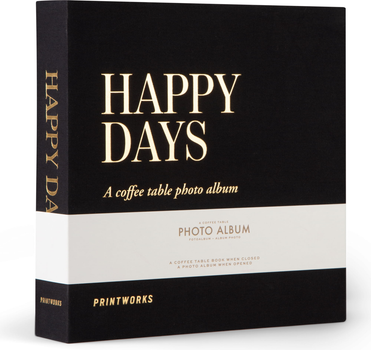 Album fotograficzny Printworks Happy Days 30 stron Czarny (7350108172530)