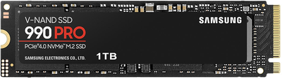 Твердотільний диск M.2 1TB Samsung 990 PRO (PCIe 4.0 x4, Read/Write 7450/6900MB/s) (MZ-V9P1T0BW)