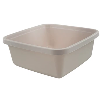 Миска пластикова 6л квадрат (таупе) таз Lamela L1040-44