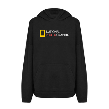 Худі з принтом ТiШОТКА National Photographic З гумором про National Geographic S Чорний (1046140696)