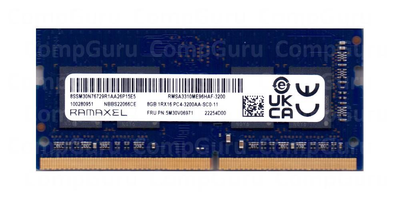 Оперативная память для ноутбука Ramaxel DDR4 8GB 3200MHz SO-DIMM 1Rx16 PC4-3200AA (RMSA3310ME96HAF-3200)