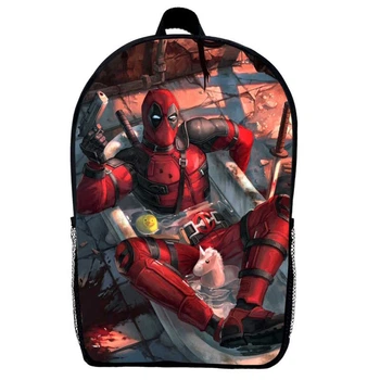 Рюкзак Дедпул (School Gear bag Deadpool 03) черный, 39 х 27 х 14 см