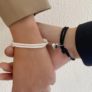 Парные браслеты с магнитом для влюбленных "True Love"