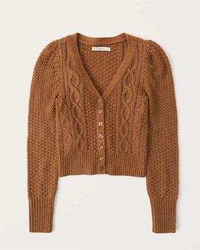 Жіночий кардиган - кардиган Abercrombie & Fitch AF8372W S Помаранчевий