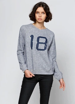 Свитшот женский - свитшот Abercrombie & Fitch AF5671W S Светло-синий