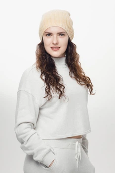 Женская шапка - зимняя шапка Uniqlo UQ0285W Один размер Желтый