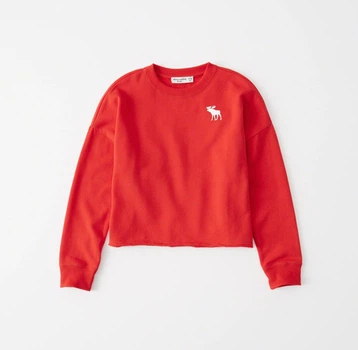 Свитшот abercrombie KIDS AK1137W 122-128 см Красный