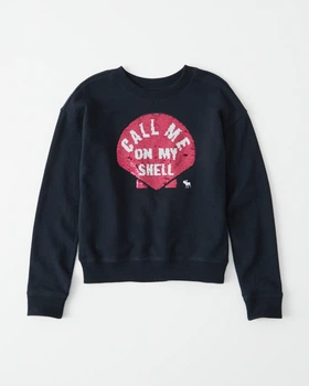 Свитшот детский - свитшот abercrombie KIDS AK9369W 122-128 см Темно-синий