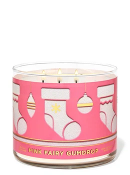 Свеча ароматическая Bath & Body Works PINK FAIRY GUMDROP BBW0491W 411 г Ярко-розовый