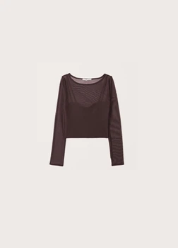Топ Abercrombie & Fitch AF9198W S Бордовый