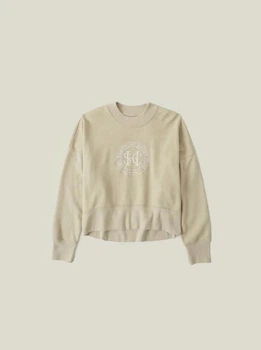 Свитшот женский - свитшот Abercrombie & Fitch AF9254W S Светло-коричневый