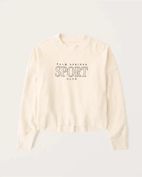 Свитшот женский - свитшот Abercrombie & Fitch AF9253W S Бежевый