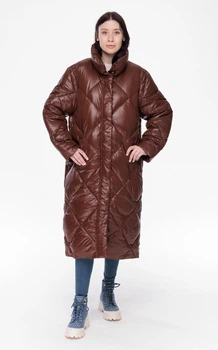 Пуховик Abercrombie & Fitch AF9432W M Темно-коричневий