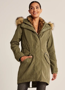 Парка Abercrombie & Fitch AF8892W XS Оливкова