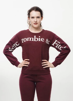 Свитшот женский Abercrombie & Fitch AF8980W M Бордовый