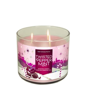 Ароматична свічка Bath & Body Works TWISTED PEPPERMINT Bath and Body Works BBW0146W 411 р Рожевий