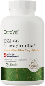 Ашваганда OstroVit KSM-66 Ashwagandha Vegan 120 капсул (5903933918273)