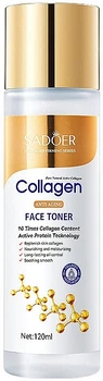Тонер для лица с коллагеном - Sadoer Collagen Anti-agin Face Toner Moisturizing 120ml (1345766-22805464)