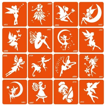 Набір трафаретів для біо-тату "Fairies" fairies-16