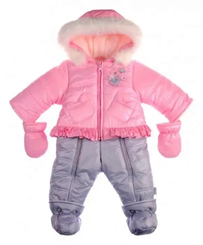 Зимний комбинезон трансформер для девочек Garden baby 101011-36/60 розовый 68