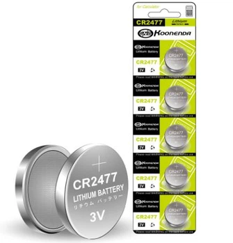 Блистер Батарейка литиевая 5 шт KOONENDA CR2477 3v 3В PC/CR2477