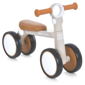 Детский велобег PROF1 KIDS MBB 1020-1 алюминиевая рама, колеса 7", бежевый