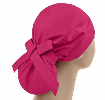 Медицинская шапочка женская PonyTopHat универсальная Малиновая