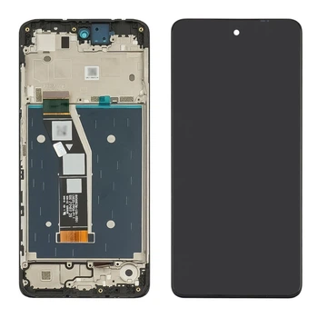 Дисплей для Motorola G24 (XT2423) з чорним тачскрином та корпусною рамкою