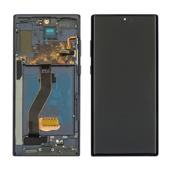 Дисплей для Samsung N975F Galaxy Note 10 Plus с чёрным тачскрином и чёрной корпусной рамкой OLED