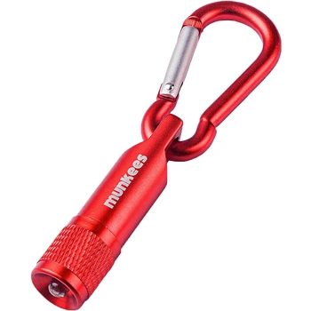 Брелок-ліхтарик Munkees LED with Carabiner red (1076-RD)
