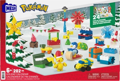 Адвент-календарь Mega Construx Pokemon Зимние приключения Покемонов (GYG99)